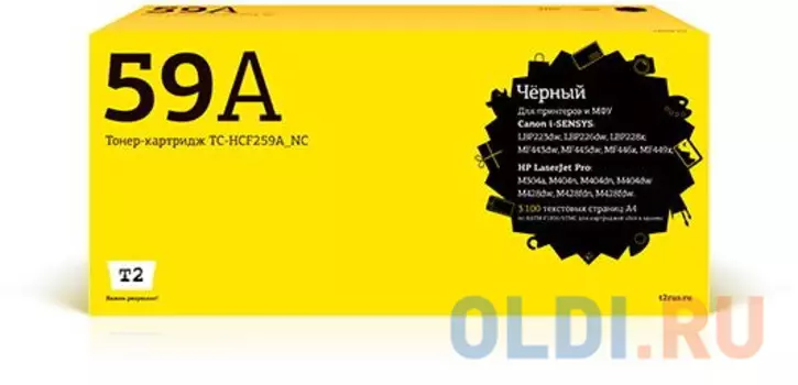 Картридж T2 TC-HCF259A 3100стр Черный