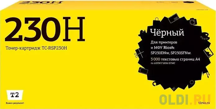 Картридж T2 TC-RSP230H 3000стр Черный