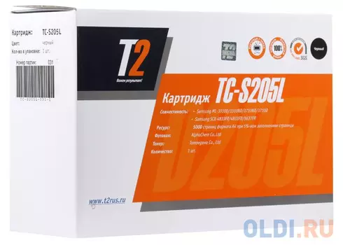 Картридж T2 TC-S205L 5000стр Черный