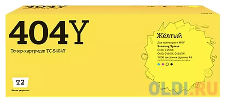 Картридж T2 TC-S404Y 1000стр Желтый