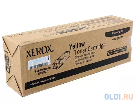 Картридж Xerox 106R01337 106R01337 1000стр Желтый