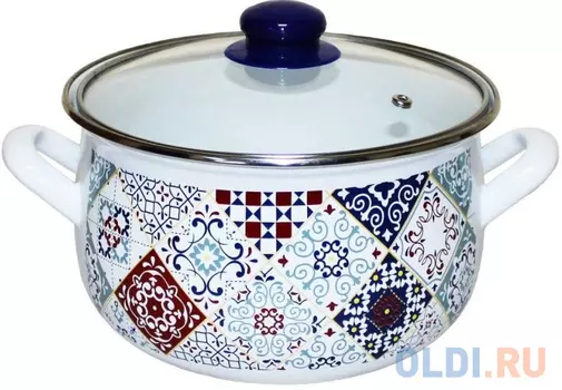Кастрюля эмалированная Interos 3501 Марокко 5,7л