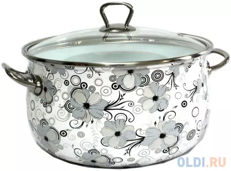 Кастрюля INTEROS 1279 Кружево 16 см 1.5 л углеродистая сталь