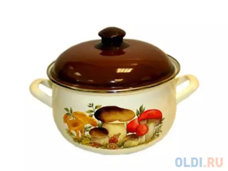 Кастрюля Interos 15251 Грибы 5,1 л