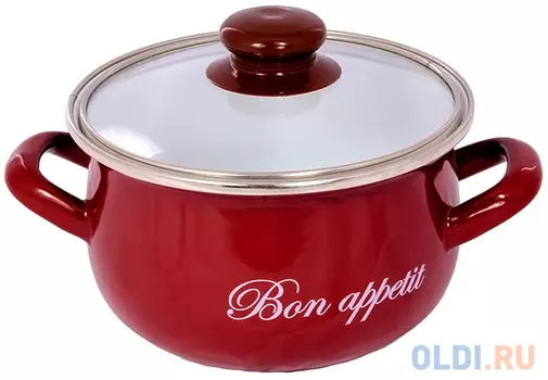 Кастрюля INTEROS 2234 Бордо 5.7 л углеродистая сталь