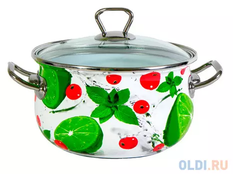 Кастрюля INTEROS 3033 Мохито 22 см 5.1 л сталь