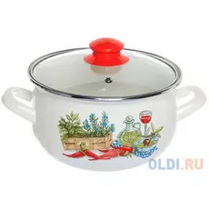 Кастрюля INTEROS Гурман 24 см 5.7 л эмалированная сталь 15203