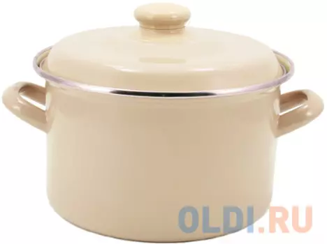 Кастрюля INTEROS "Мокко" 20 см 3.7 л эмалированная сталь 51015