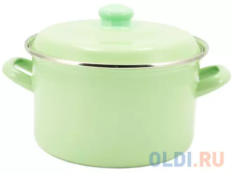 Кастрюля INTEROS "Мята" 16 см 2 л эмалированная сталь 51014
