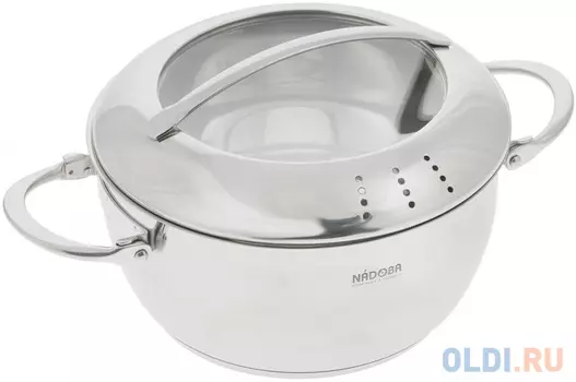 Кастрюля со стеклянной крышкой, 20 см/2,6 л, NADOBA, серия MARUSKA