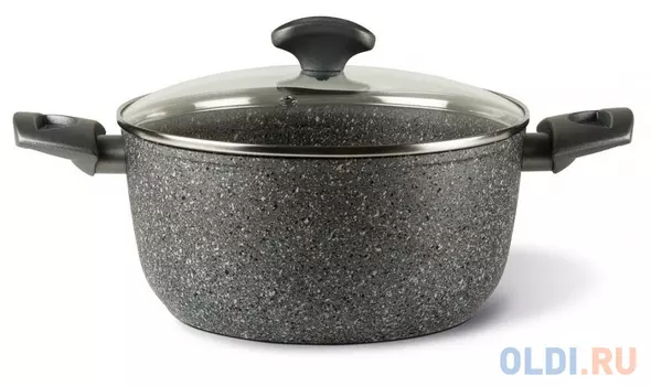 Кастрюля TVS Mineralia Induction 24 см 4.5 л алюминий BS811243310001