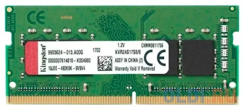 Оперативная память Kingston KVR24S17S8/8BK SO-DIMM 8Gb DDR4 2400MHz