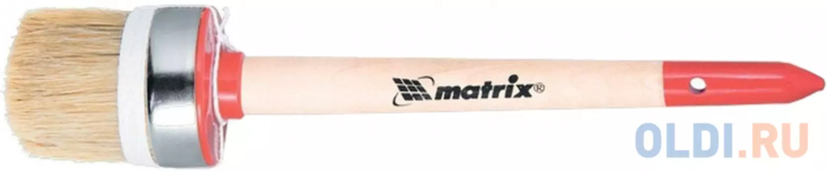Кисть круглая MATRIX 82053 профи №16 (55 мм) натур. щетина деревянная руч.