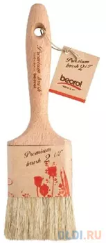 КИСТЬ ПЛОСКАЯ "PREMIUM" №1,5 (3/252) "BEOROL"