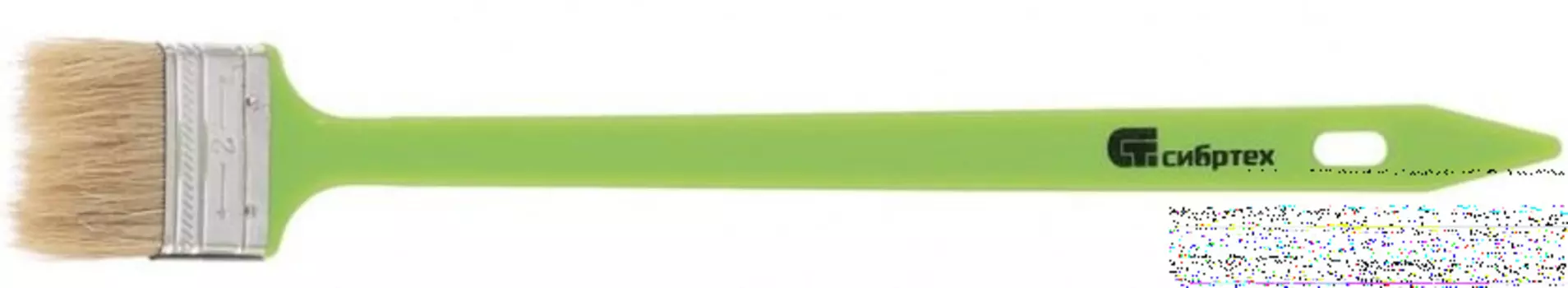 Кисть радиаторная 50 мм, натуральная щетина, пластиковая ручка// Сибртех