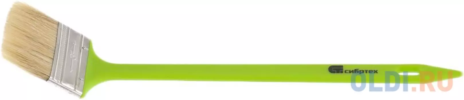 Кисть радиаторная 75 мм, натуральная щетина, пластиковая ручка// Сибртех
