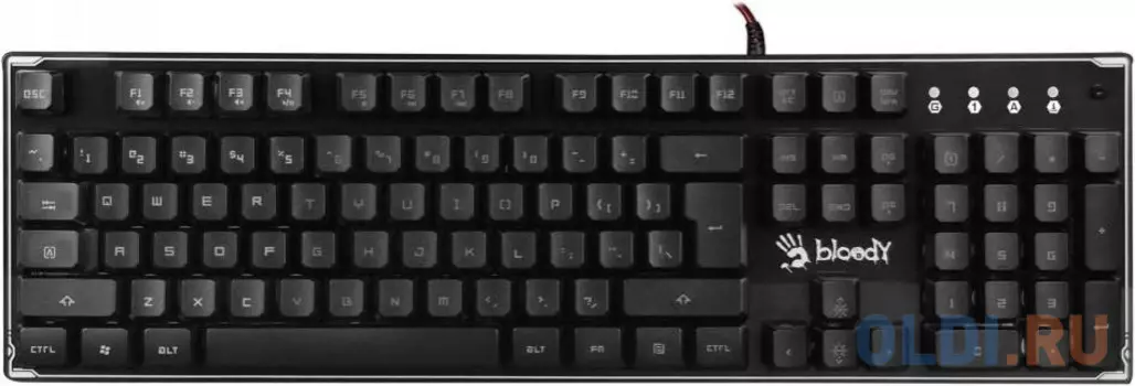 Клавиатура A4 B180R черный USB Multimedia Gamer LED