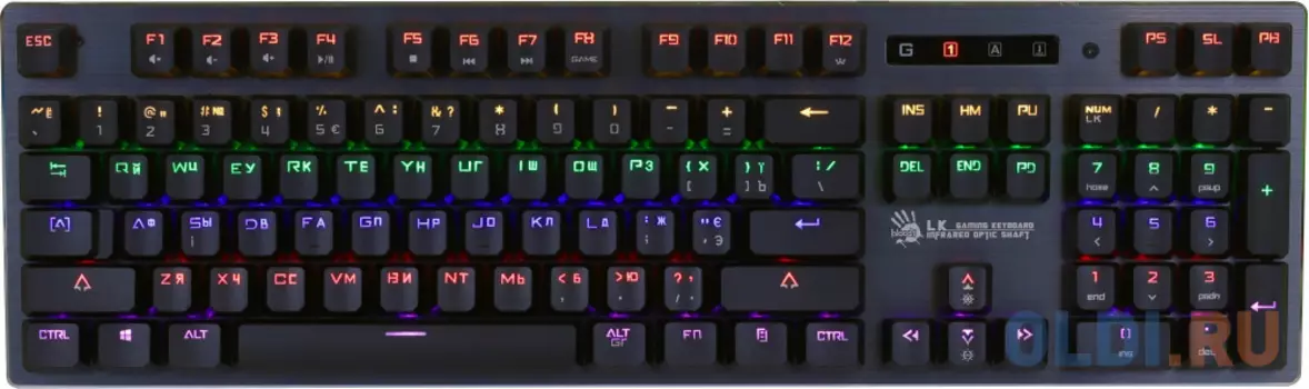 Клавиатура проводная A4TECH B760 USB черный серый 1080494