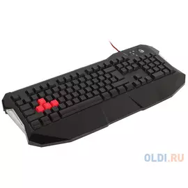 Клавиатура A4Tech B130 черный USB Multimedia Gamer LED