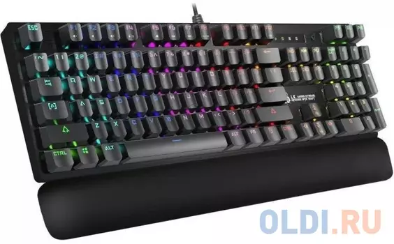 Клавиатура A4Tech Bloody B825R механическая черный USB for gamer LED (подставка для запястий) (B825R (RED SWITCHES))