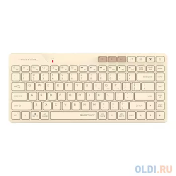 Клавиатура A4Tech Fstyler FBK26C AS бежевый USB беспроводная BT/Radio slim Multimedia (FBK26C AS)