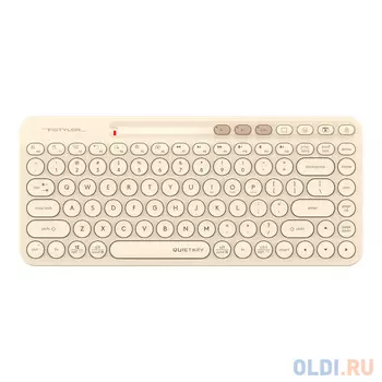 Клавиатура A4Tech Fstyler FBK36C AS бежевый USB беспроводная BT/Radio slim Multimedia (FBK36C AS)