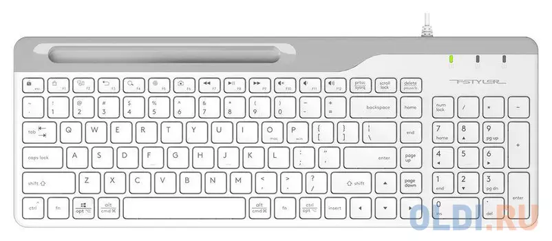 Клавиатура A4TECH Fstyler FK25 White USB