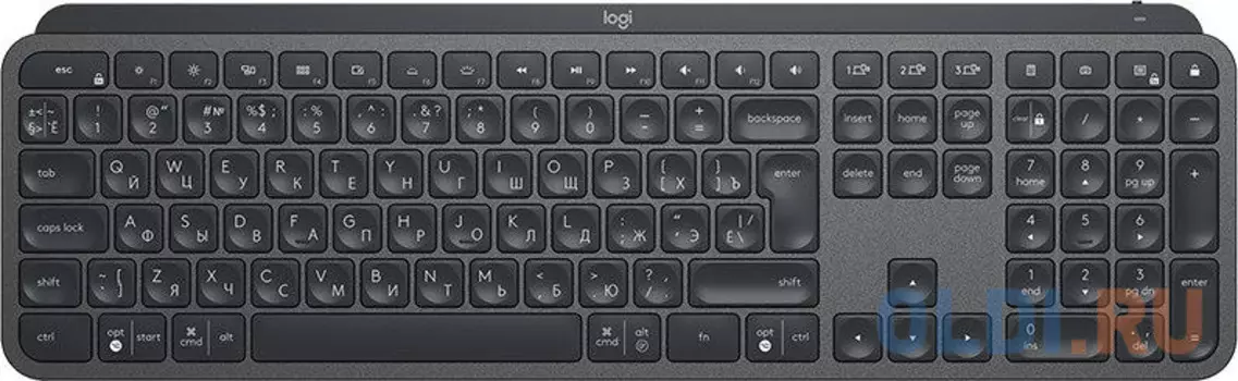 Клавиатура беспроводная Logitech MX Keys USB + Bluetooth черный 920-009417