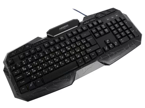 Клавиатура CBR KB 875 Armor Black USB проводная, 114 клавиш