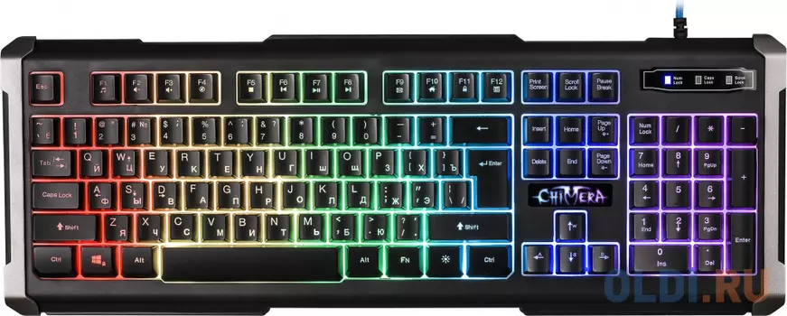 Клавиатура игровая DEFENDER Chimera GK-280DL RU,RGB подсветка, 9 режимов, USB