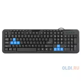 Клавиатура Defender HM-430 RU,черный, полноразмерная, USB