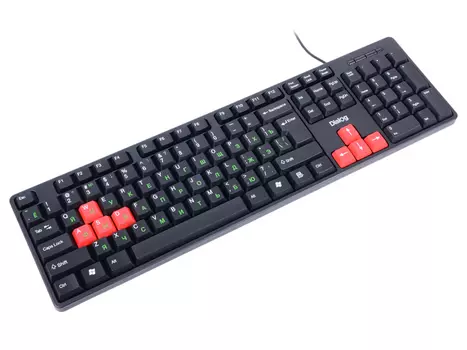 Клавиатура Dialog KS-030U Black Red USB проводная, 104 клавиши