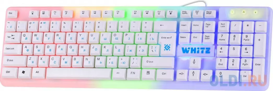 Клавиатура GAMING GK-172 RU WHITE RAINBOW 45172 DEFENDER