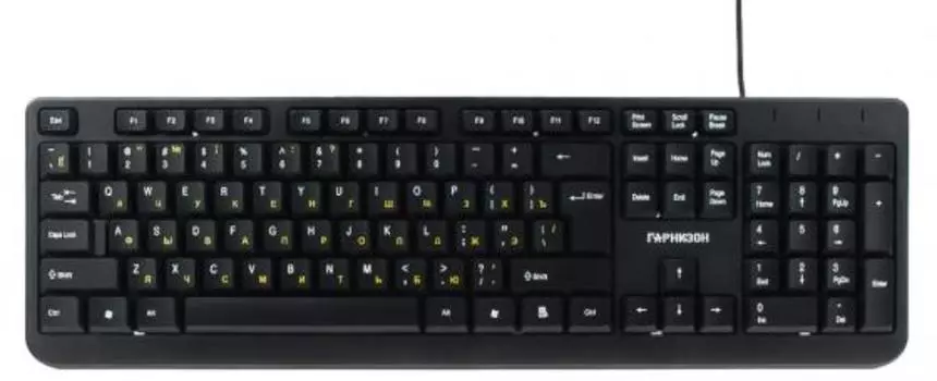 Клавиатура Гарнизон GK-115 Black USB 104 клавиши