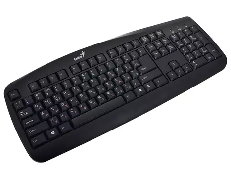 Клавиатура Genius KB-110 Black PS/2 проводная, 104 клавиши