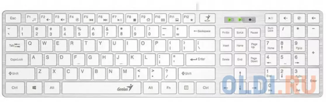 Клавиатура Genius SlimStar 126 White USB