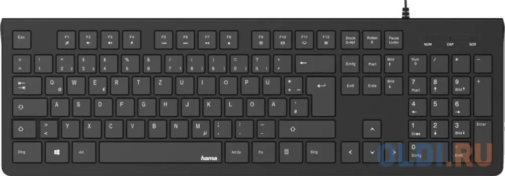 Клавиатура Hama KC-200 черный USB