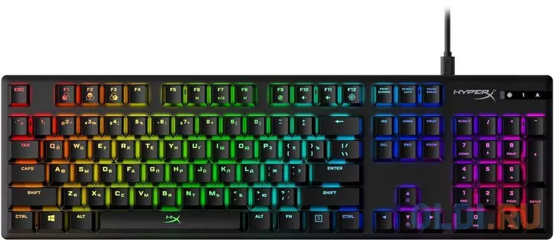 Клавиатура HyperX Alloy Origins механическая черный USB for gamer LED