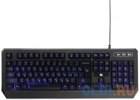 Клавиатура игровая Gembird KB-G20L,USB,черн, подсветка симв,19 антифант. кл, код Survarium,1.75 м