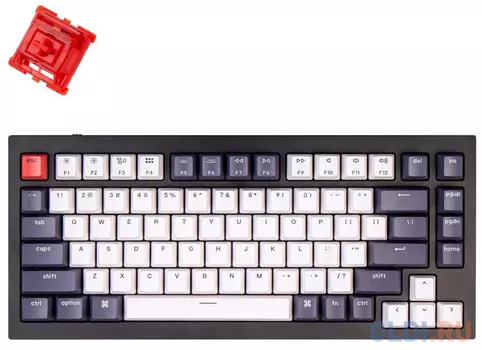 Клавиатура Keychron Q1C1 QMK Custom Mechanical Keyboard Black USB Gateron G Phantom Red Switch