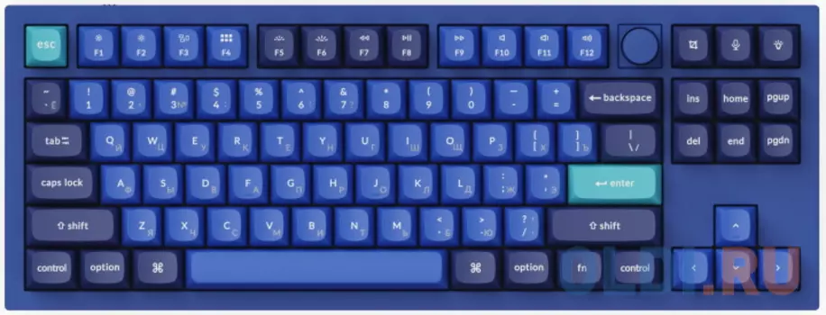 Клавиатура Keychron Q3-O1 Blue USB USB Type-C