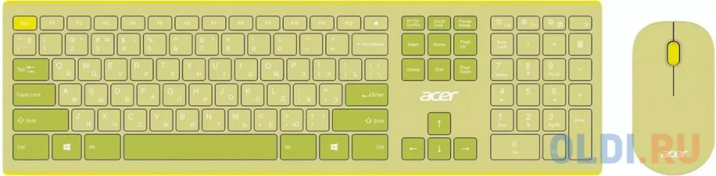 Клавиатура+мышь Acer OCC205 Wireless Green