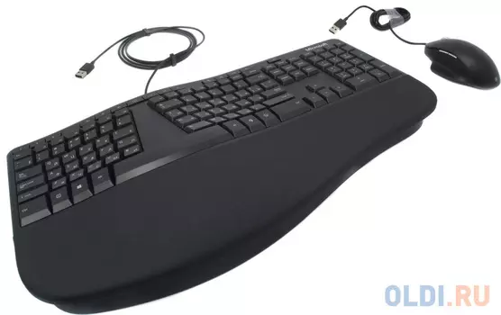 Клавиатура + мышь Microsoft Ergonomic Keyboard Kili &amp; Mouse LionRock клав:черный мышь:черный USB Multimedia