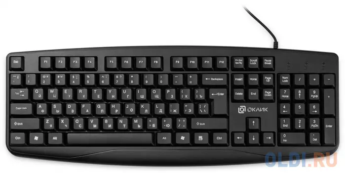 Клавиатура Oklick 105M, USB, черный [1678092]