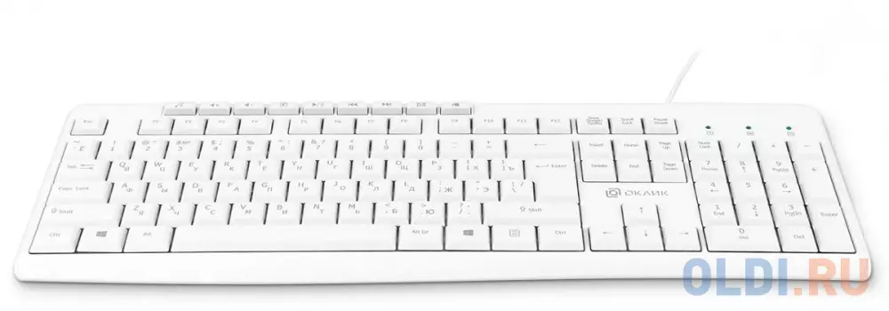 Клавиатура Oklick 305M, USB, белый [1875227]