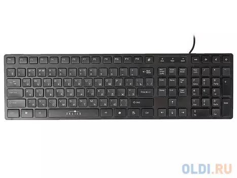 Клавиатура Oklick 570M black USB slim Multimedia