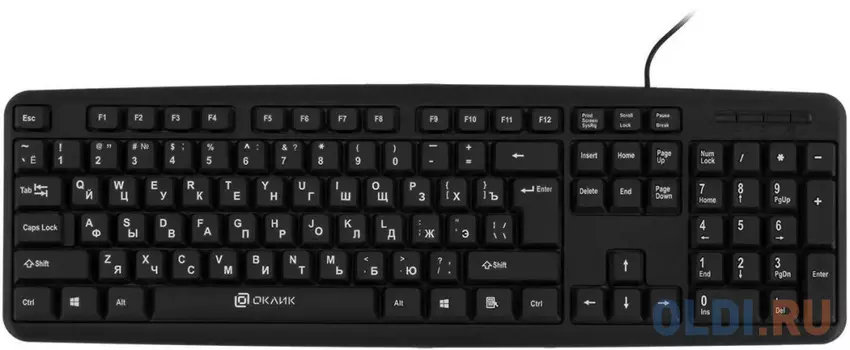 Клавиатура Оклик 180M черный USB (943626)