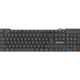 Клавиатура проводная Defender Element HB-190 USB черный