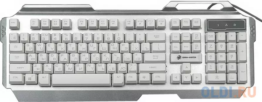 Клавиатура проводная Dialog KGK-25U USB серебристый