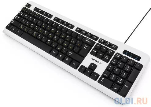 Клавиатура проводная Гарнизон GK-110L USB серебристый